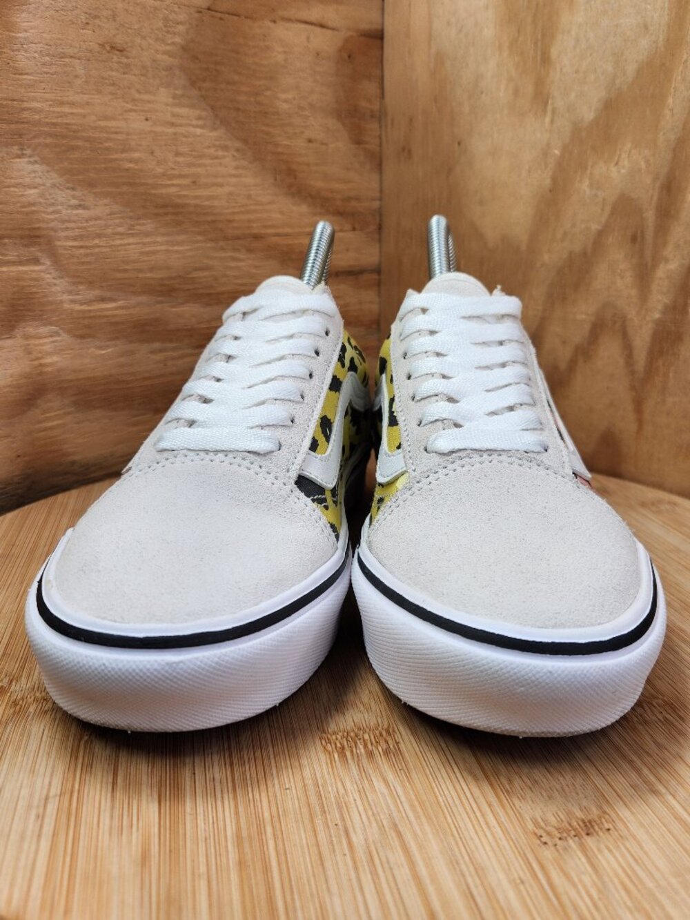 Vans Old Skool Comfy Cush Animal Checkered Print Low Suede Sneakers - Picture 2 of 9